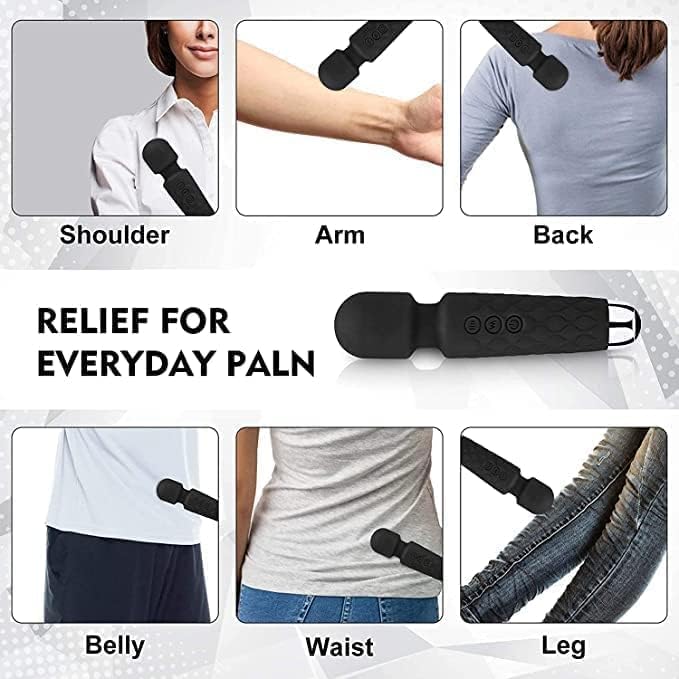 Rechargeable Body Massager – 10 Vibration Modes, Cordless & Portable