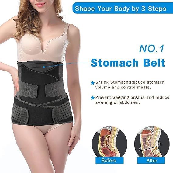 Postpartum Abdominal Support Belt – 3-in-1 C-Section Recovery & Belly Wrap for Women