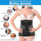 Postpartum Abdominal Support Belt – 3-in-1 C-Section Recovery & Belly Wrap for Women