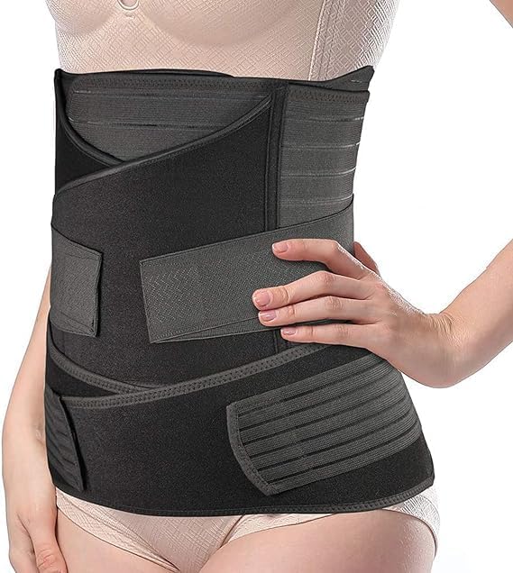 Postpartum Abdominal Support Belt – 3-in-1 C-Section Recovery & Belly Wrap for Women