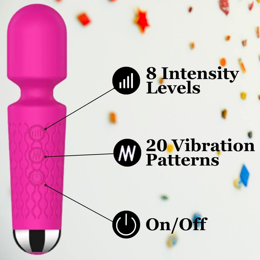 Rechargeable Body Massager – 10 Vibration Modes, Cordless & Portable
