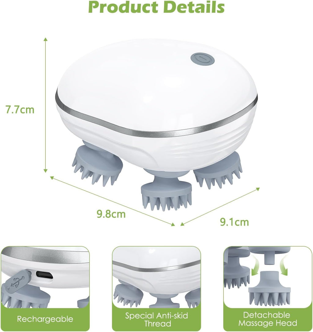 Electric Scalp Massager – Promotes Hair Growth & Relieves Stress