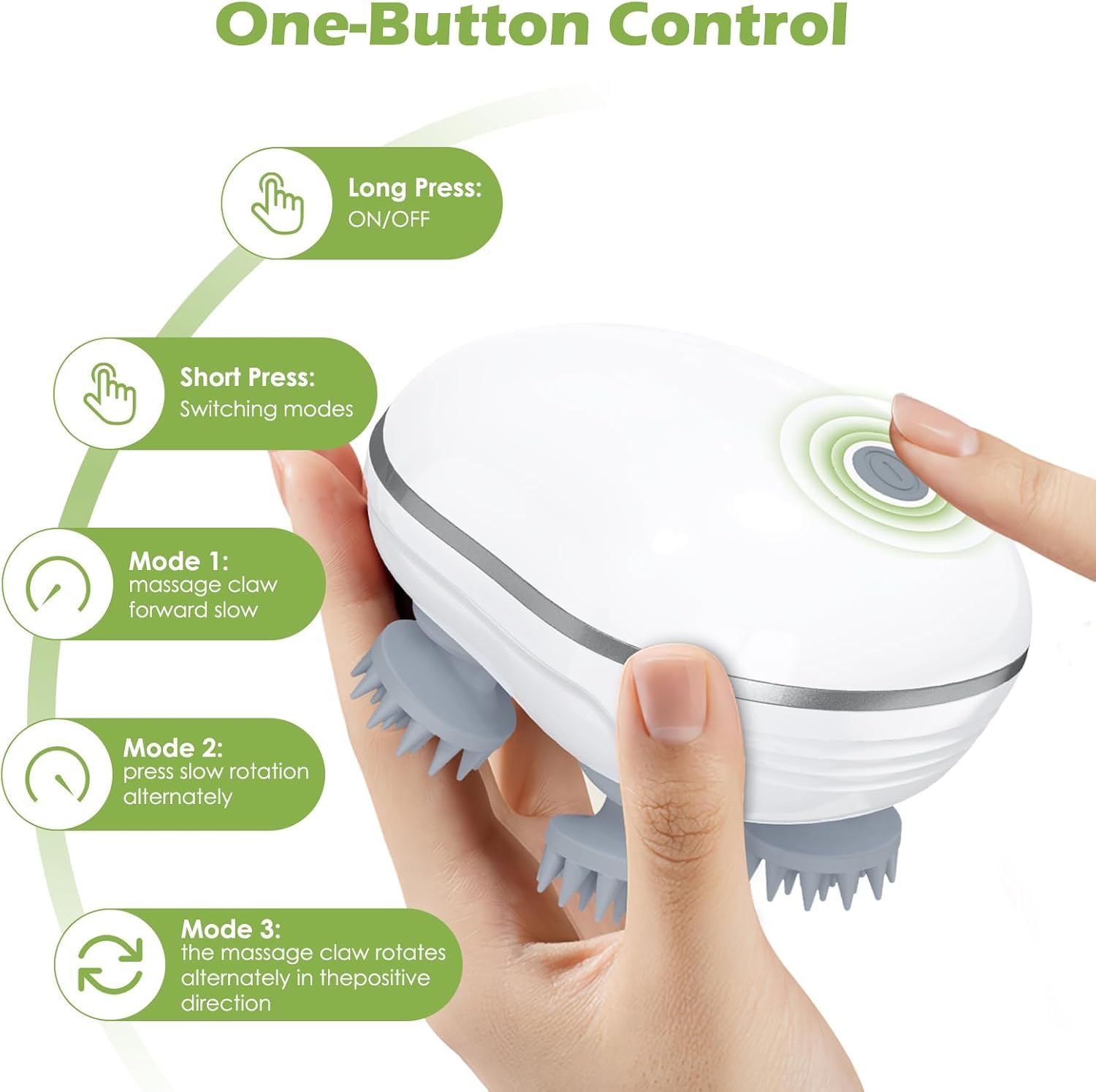 Electric Scalp Massager – Promotes Hair Growth & Relieves Stress