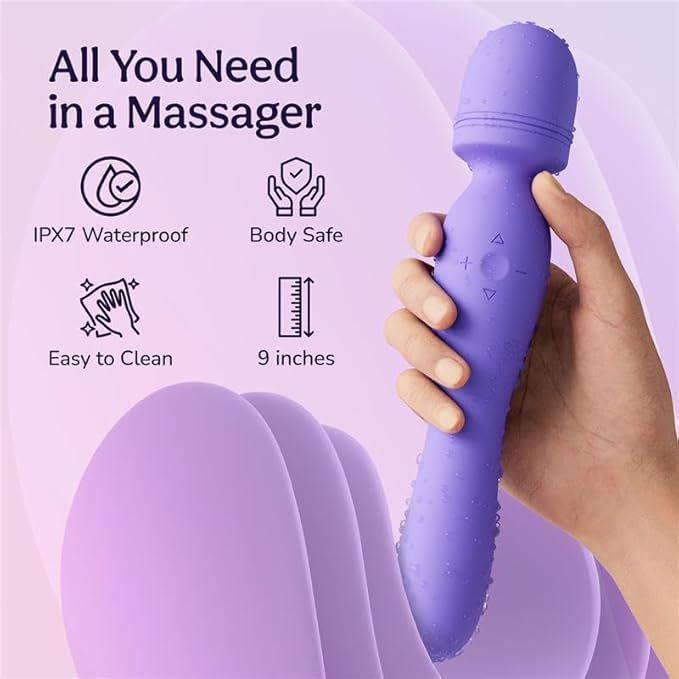 Rechargeable Body Massager – 10 Vibration Modes, Cordless & Portable
