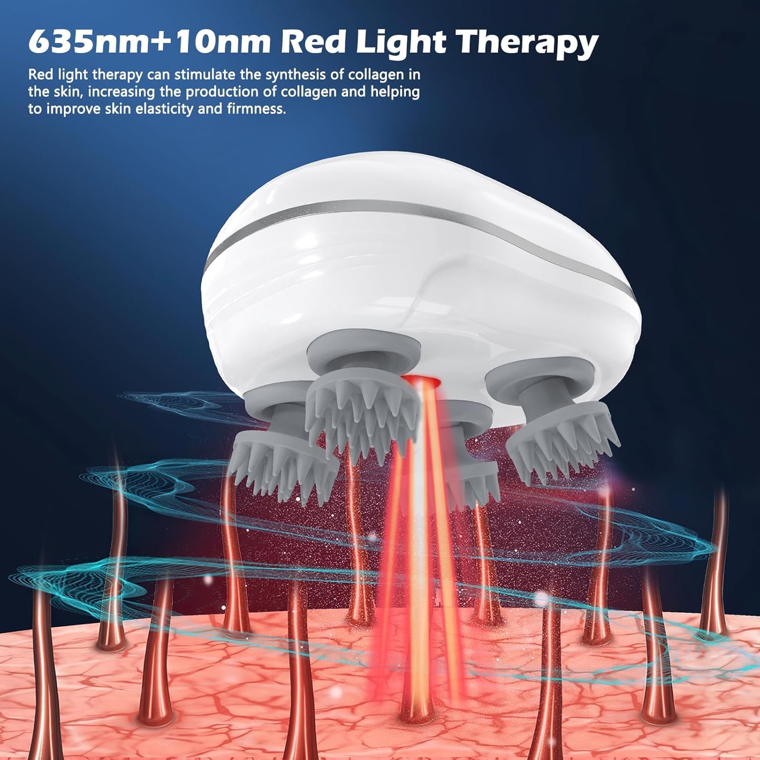Electric Scalp Massager – Promotes Hair Growth & Relieves Stress