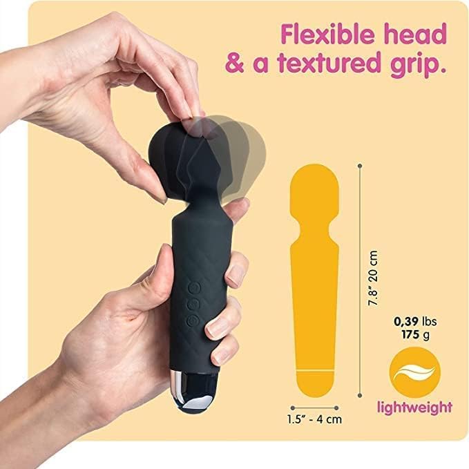 Rechargeable Body Massager – 10 Vibration Modes, Cordless & Portable