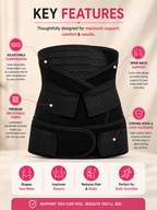 Postpartum Abdominal Support Belt – 3-in-1 C-Section Recovery & Belly Wrap for Women